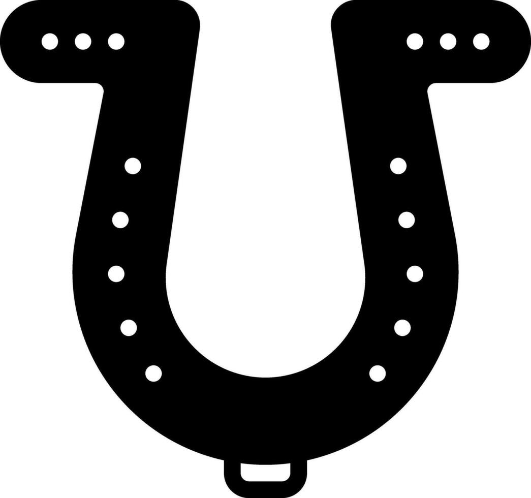 solid icon for lucky vector