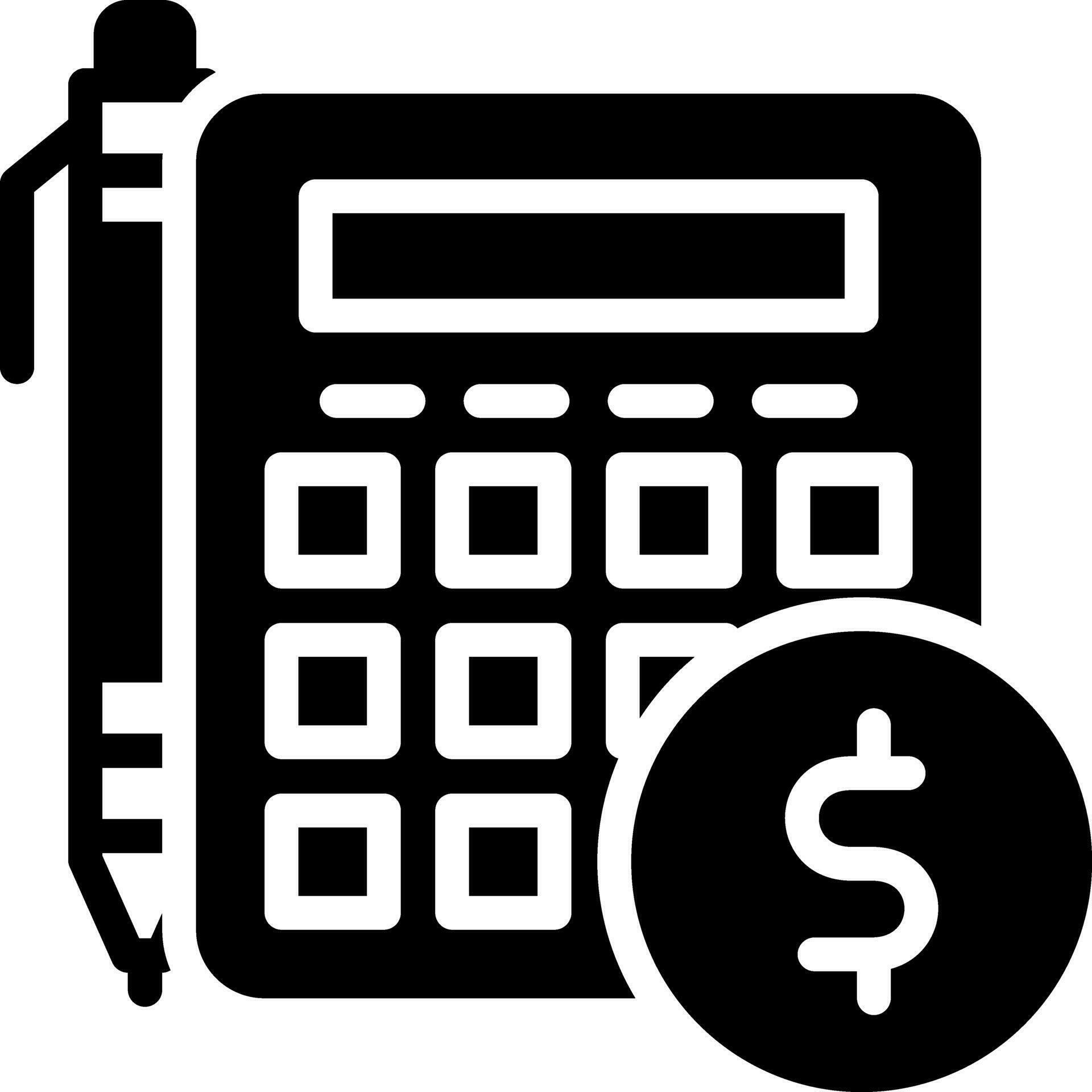 solid icon for estimate 27269782 Vector Art at Vecteezy