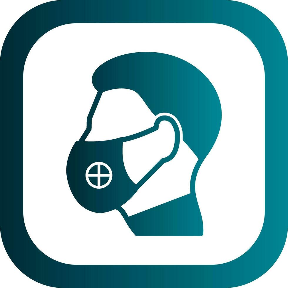 Face Mask Vector Icon Design