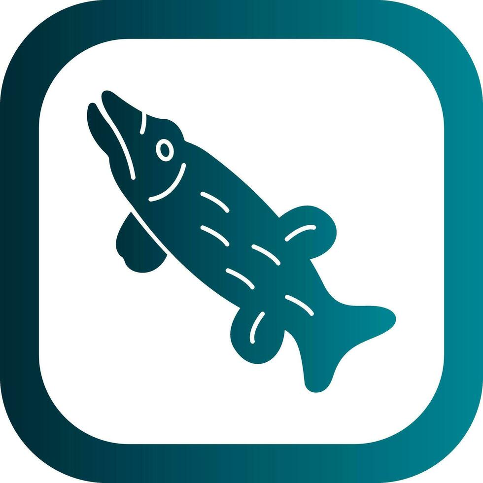 Northern pike Vector Icon Design