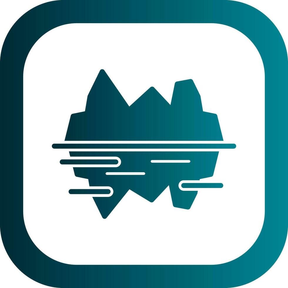 Glacier bay Vector Icon Design