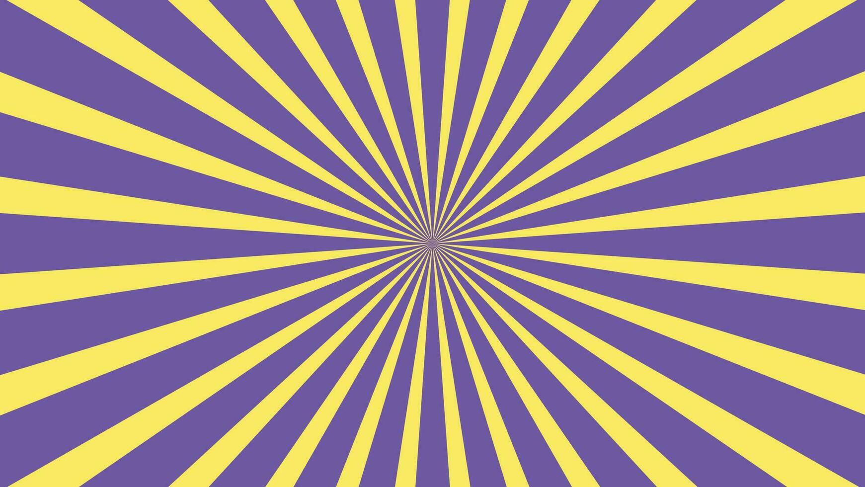 abstract sunburst purple and yellow pattern background for modern graphic design element. shining ray cartoon with colorful for website banner wallpaper and poster card decoration vector