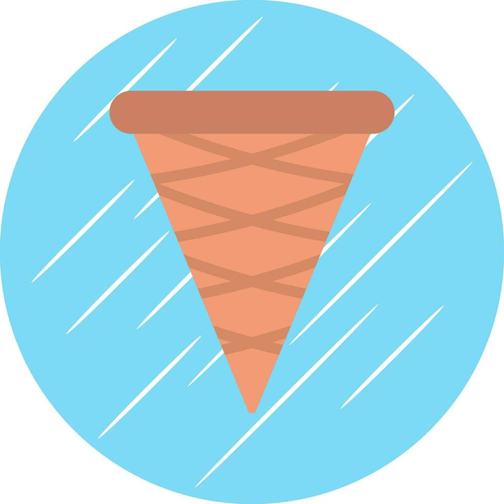 hielo crema cono vector icono diseño