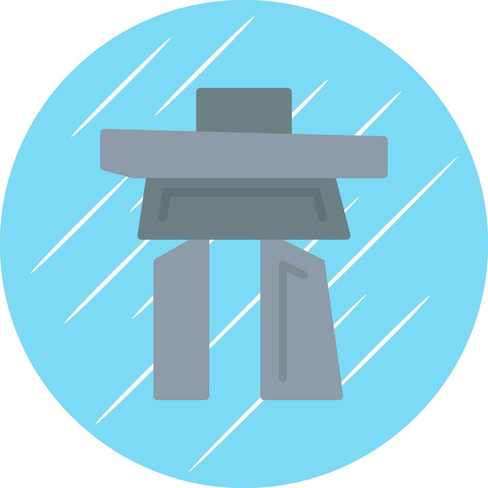 Inukshuk Vector Icon Design