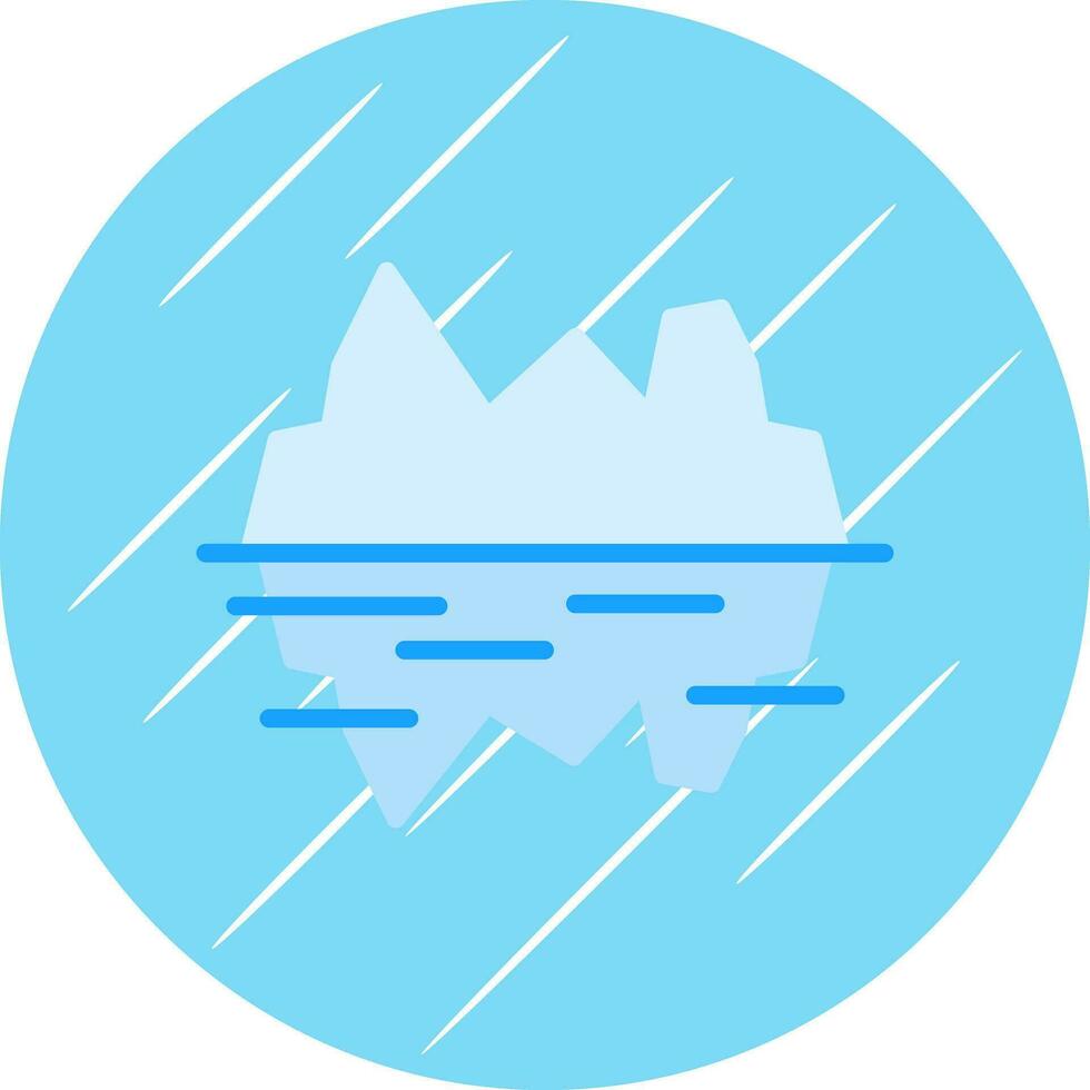 glaciar bahía vector icono diseño