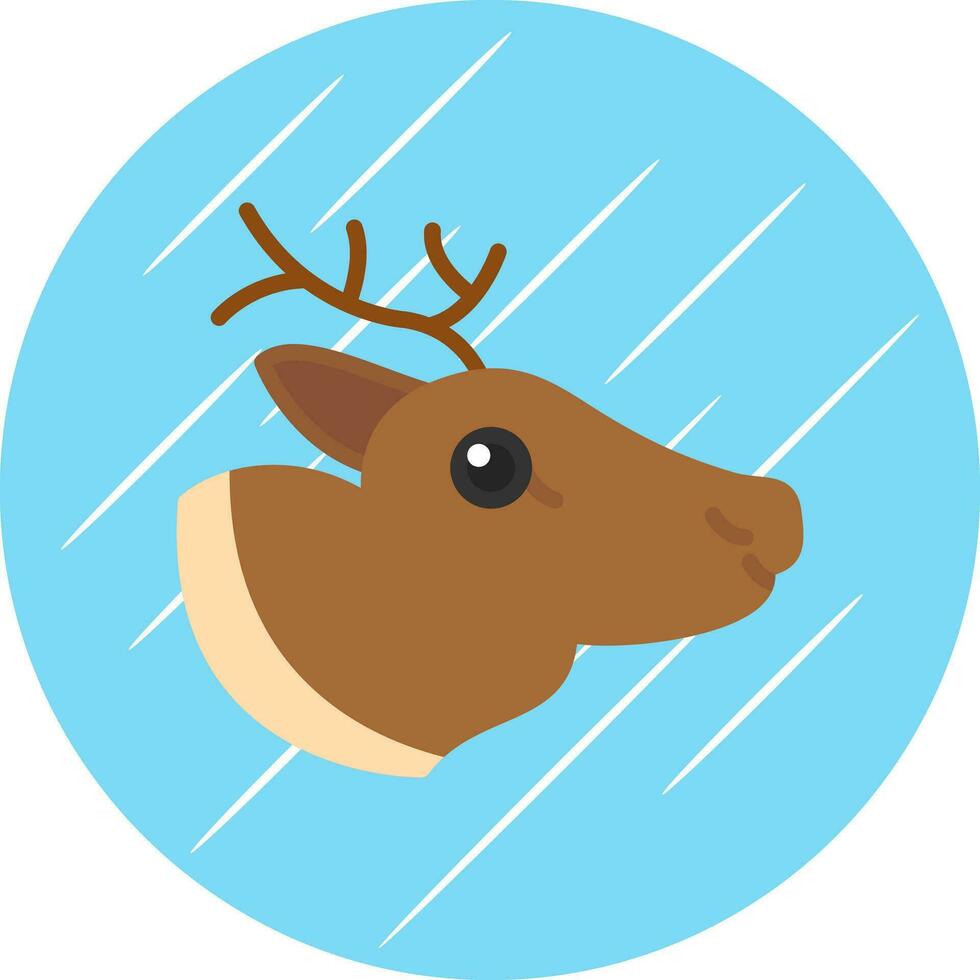 Reindeer Vector Icon Design