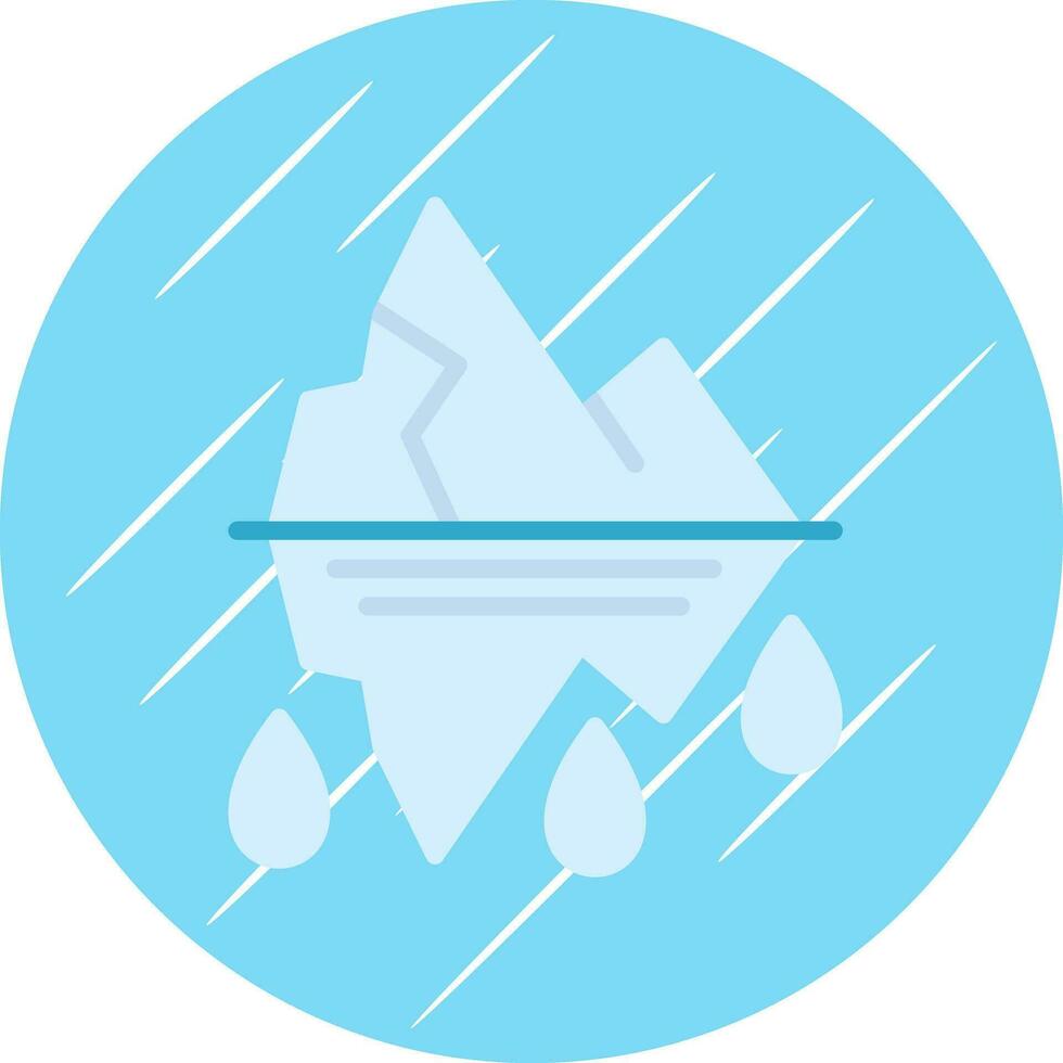 Glacier Vector Icon Design