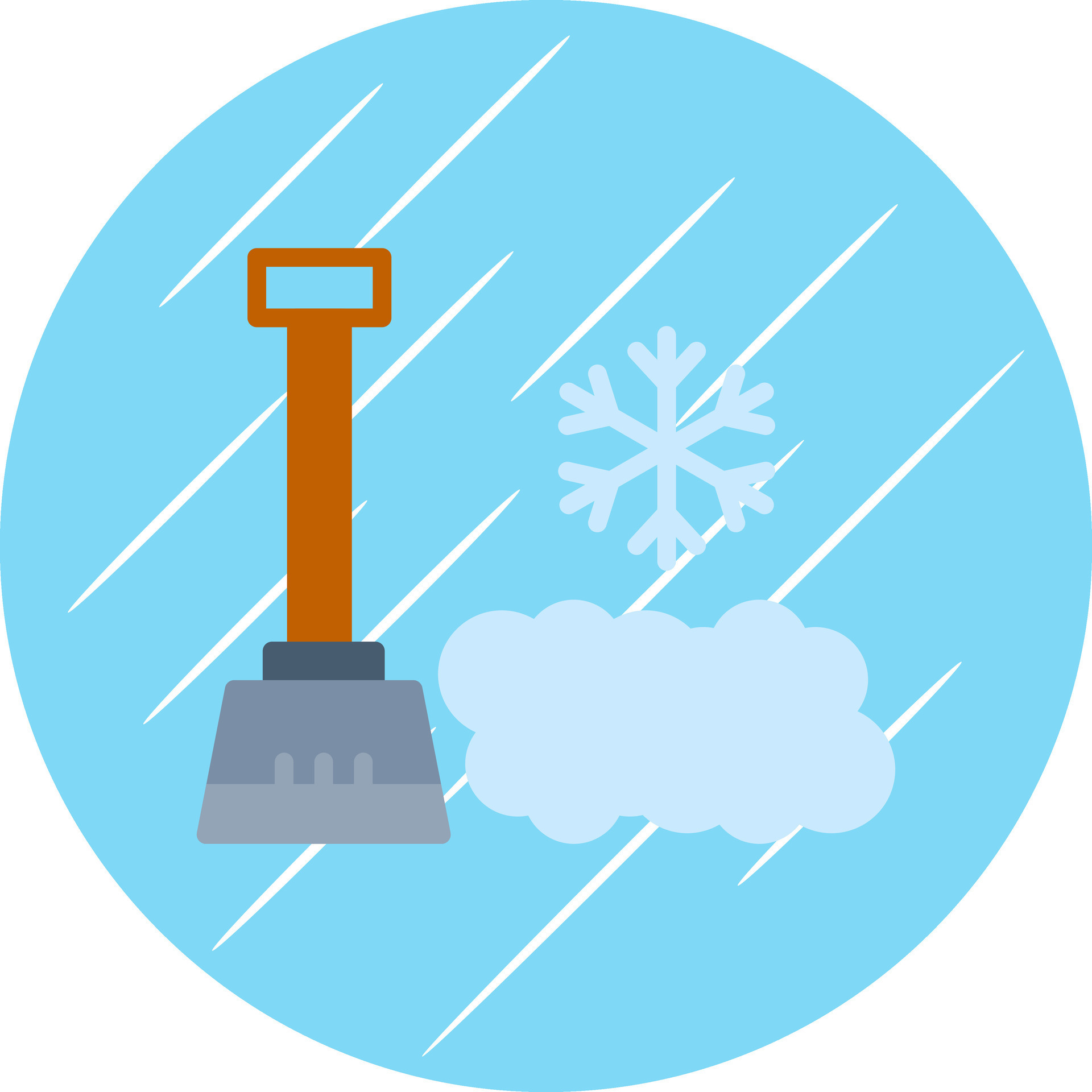 Snow shovel Vector Icon Design 27270032 Vector Art at Vecteezy