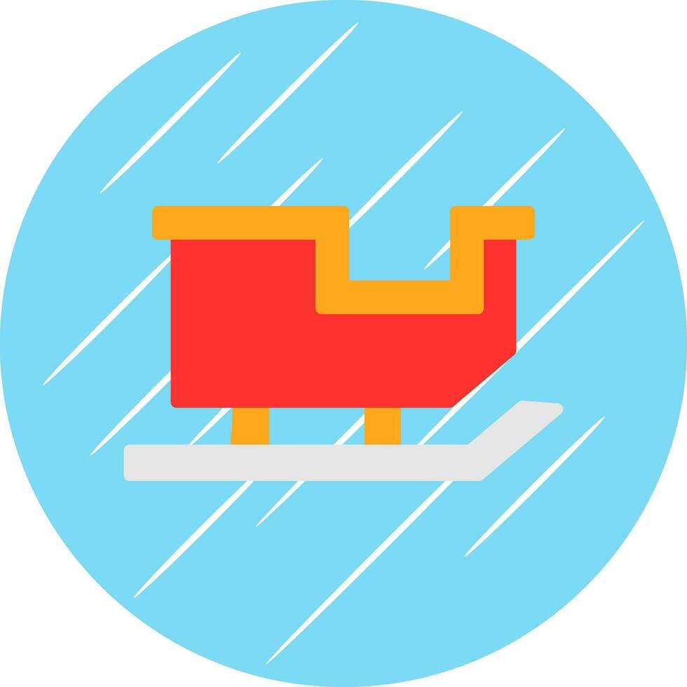 Sled Vector Icon Design