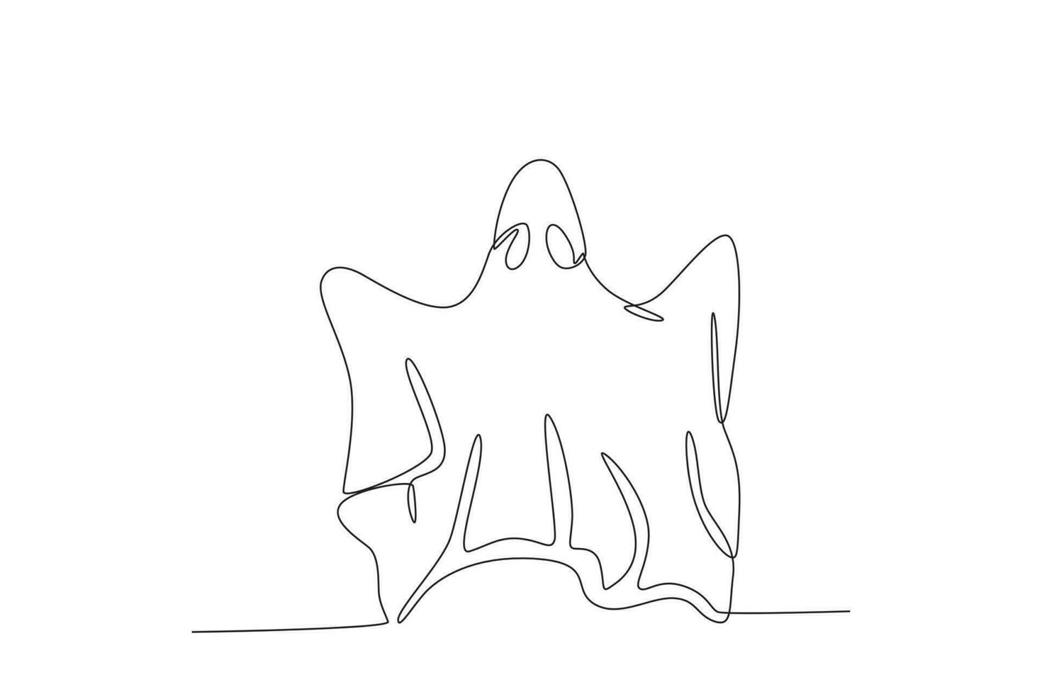 A ghost floated in the air vector