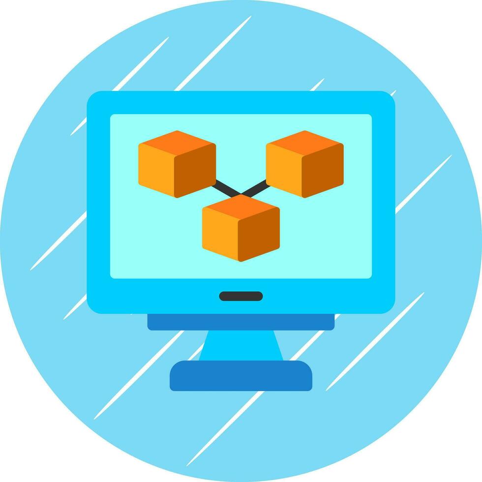 Blockchain Vector Icon Design