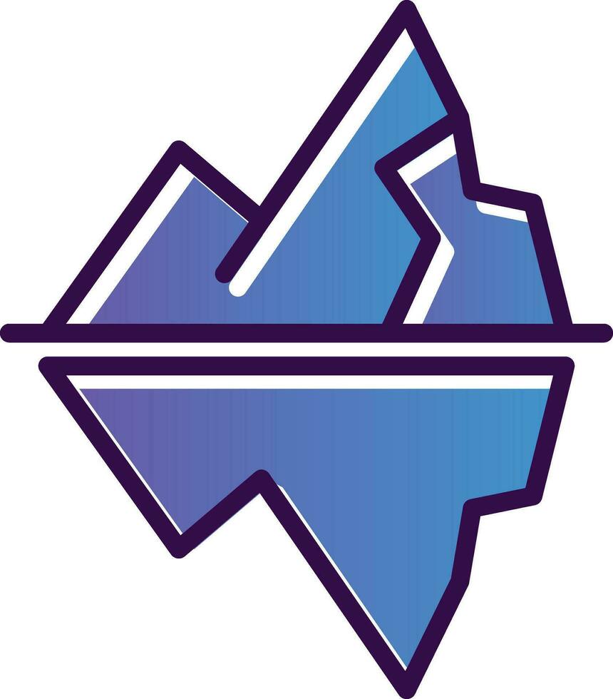 Iceberg Vector Icon Design