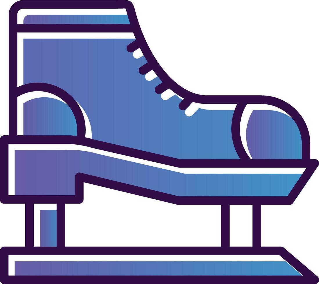 Ice skate Vector Icon Design