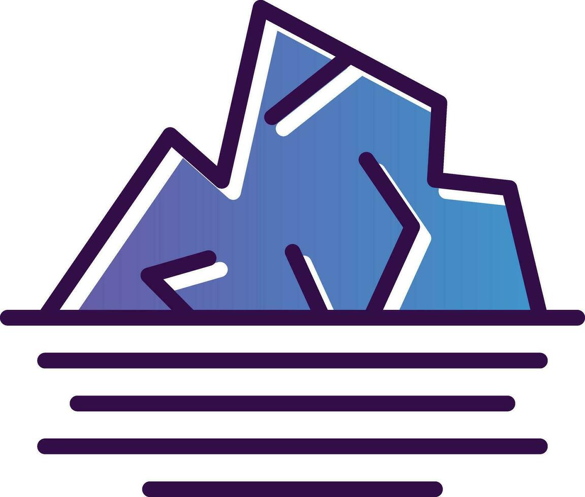 Iceberg arch Vector Icon Design