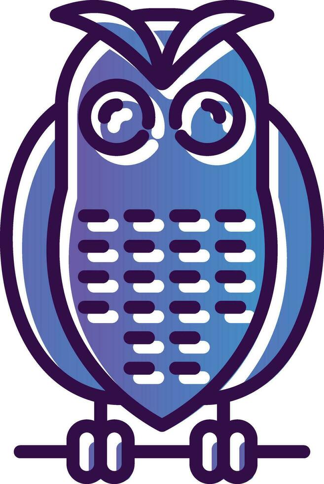 Snowy owl Vector Icon Design