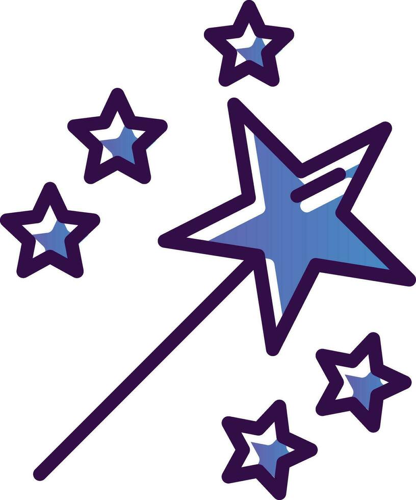 Magic Wand Vector Icon Design