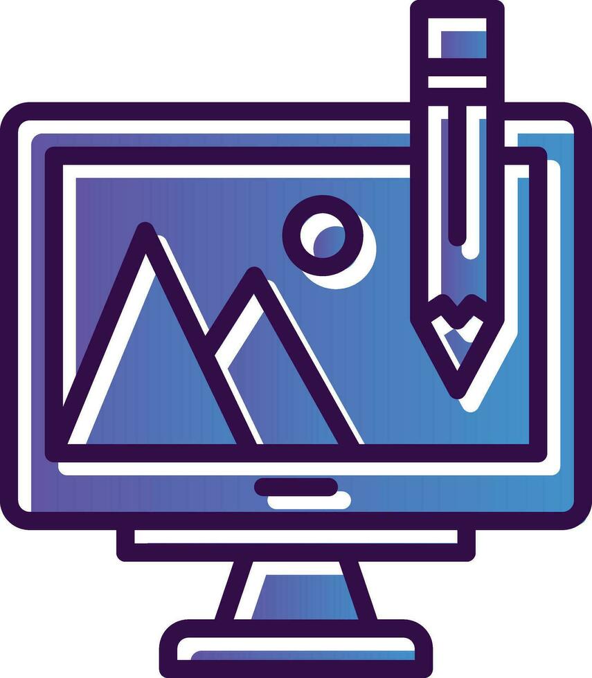 Digital Art Vector Icon Design