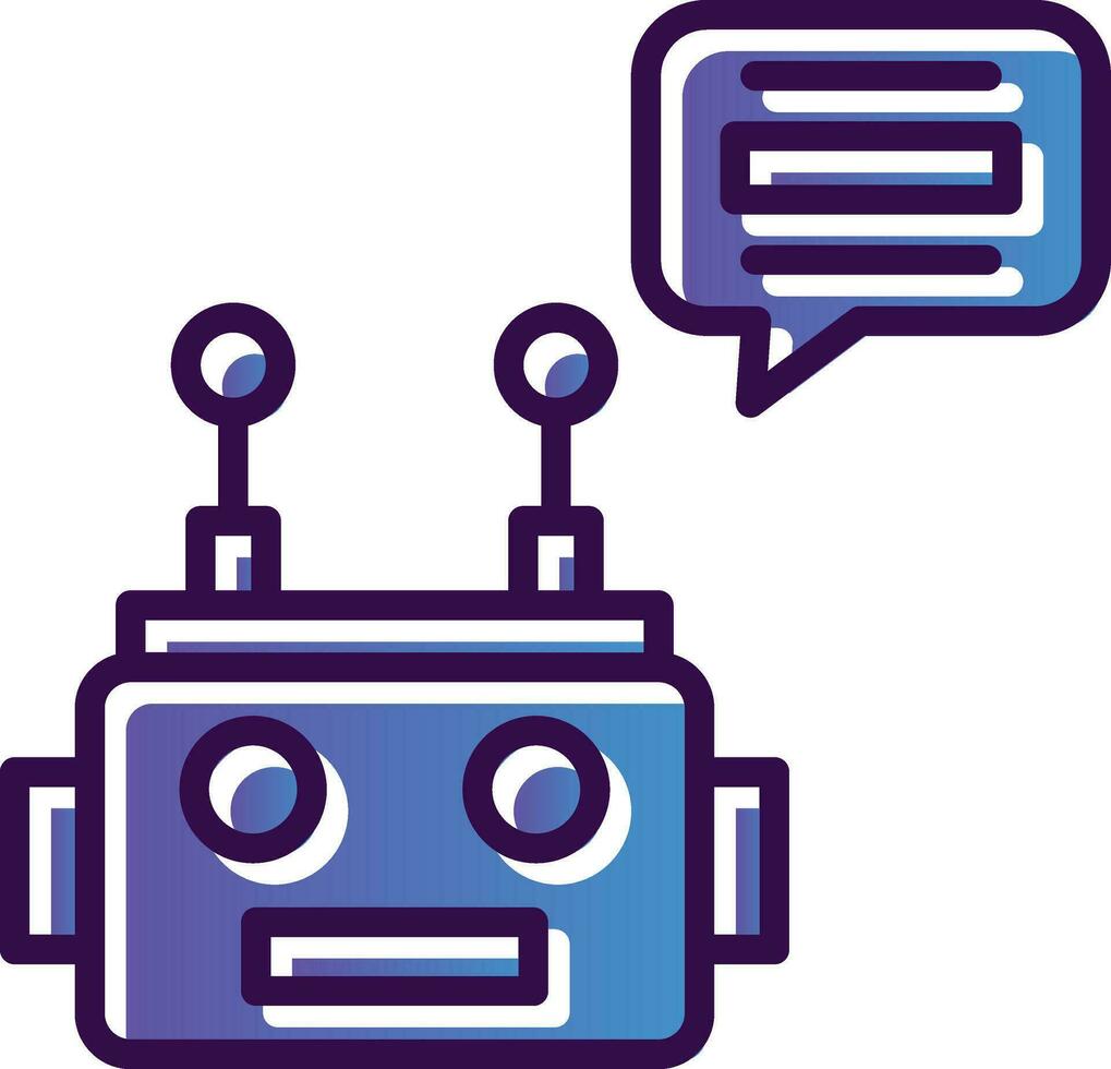Chatbot Vector Icon Design