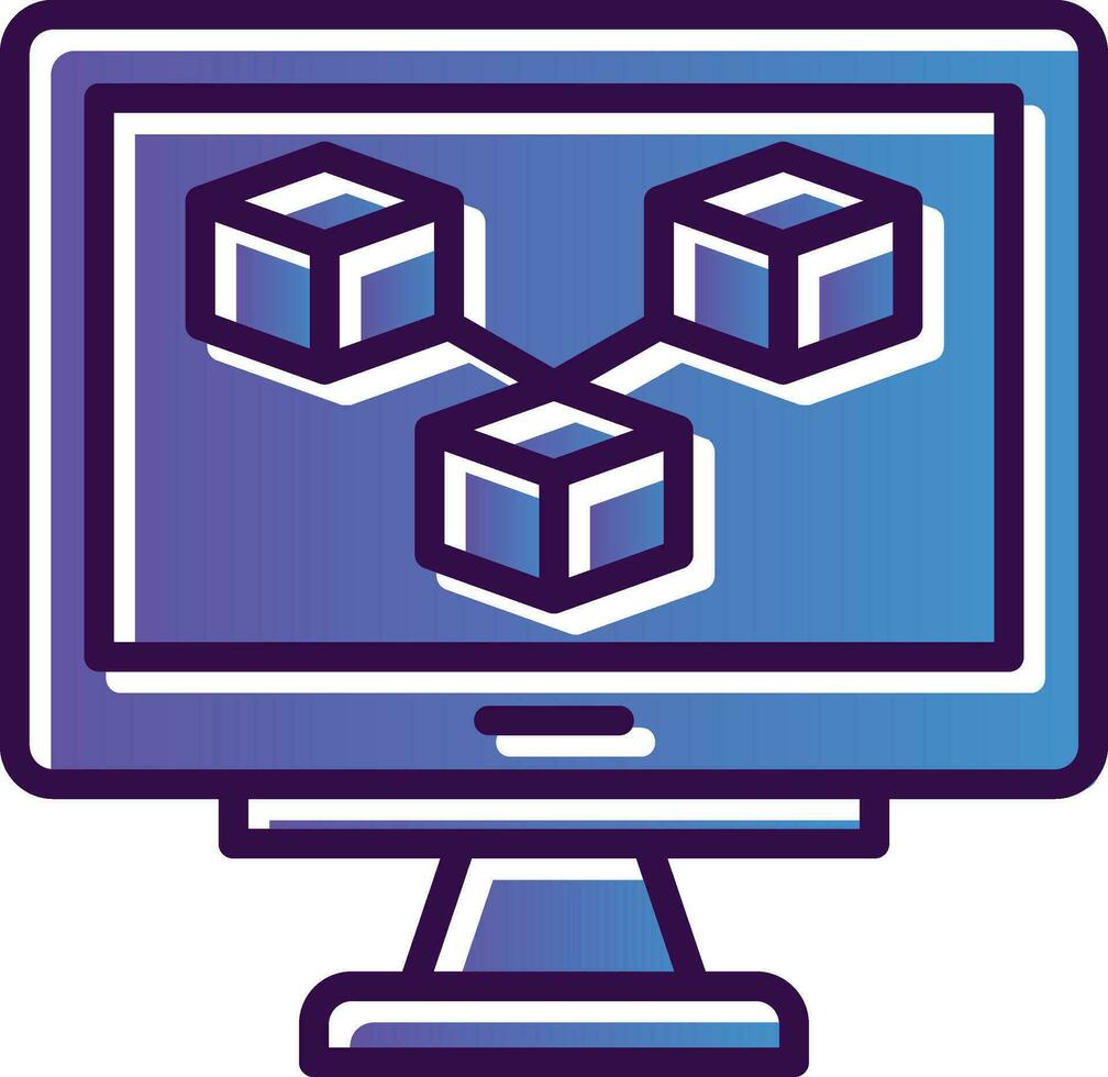Blockchain Vector Icon Design