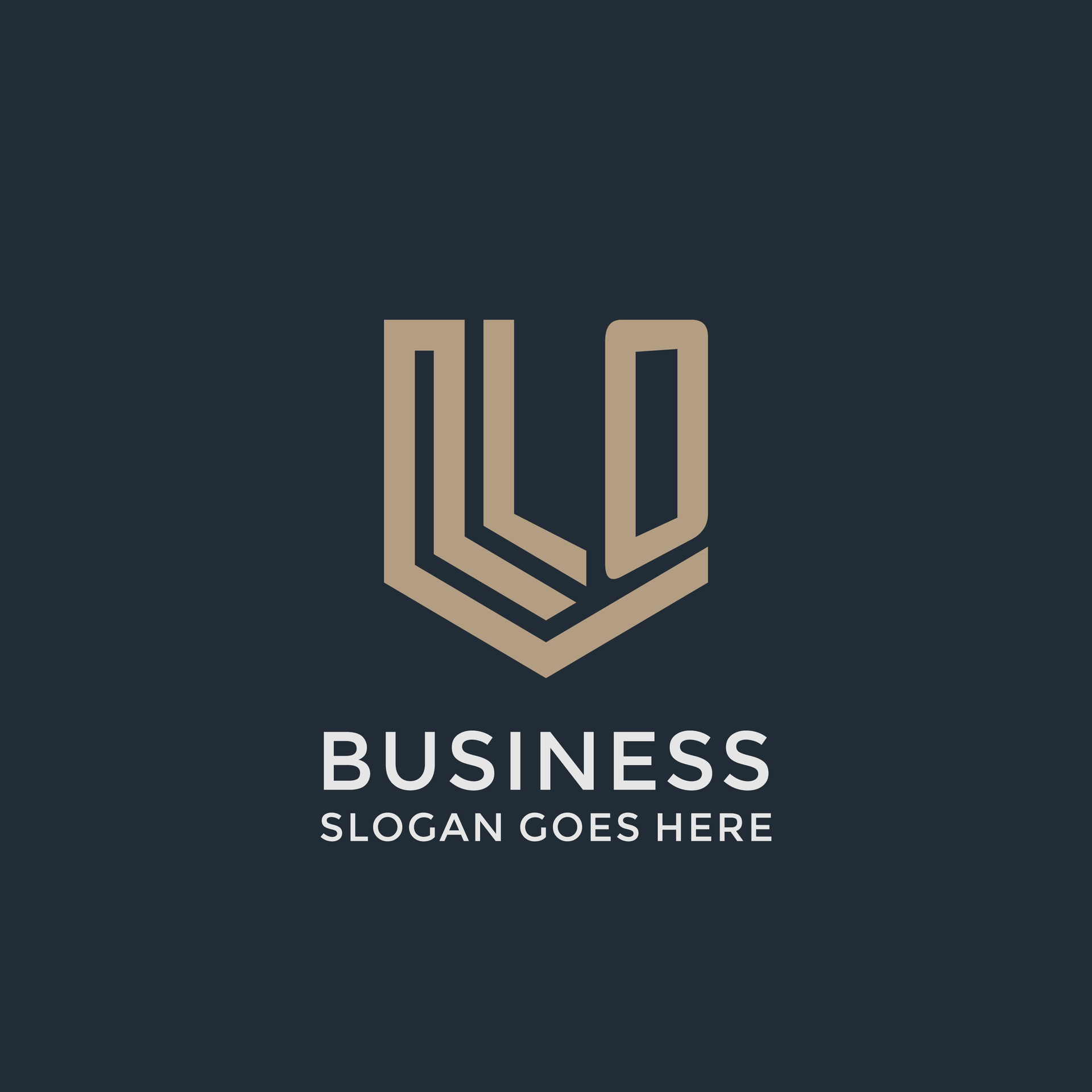 Initial LO logo shield guard shapes logo idea 27270541 Vector Art at ...