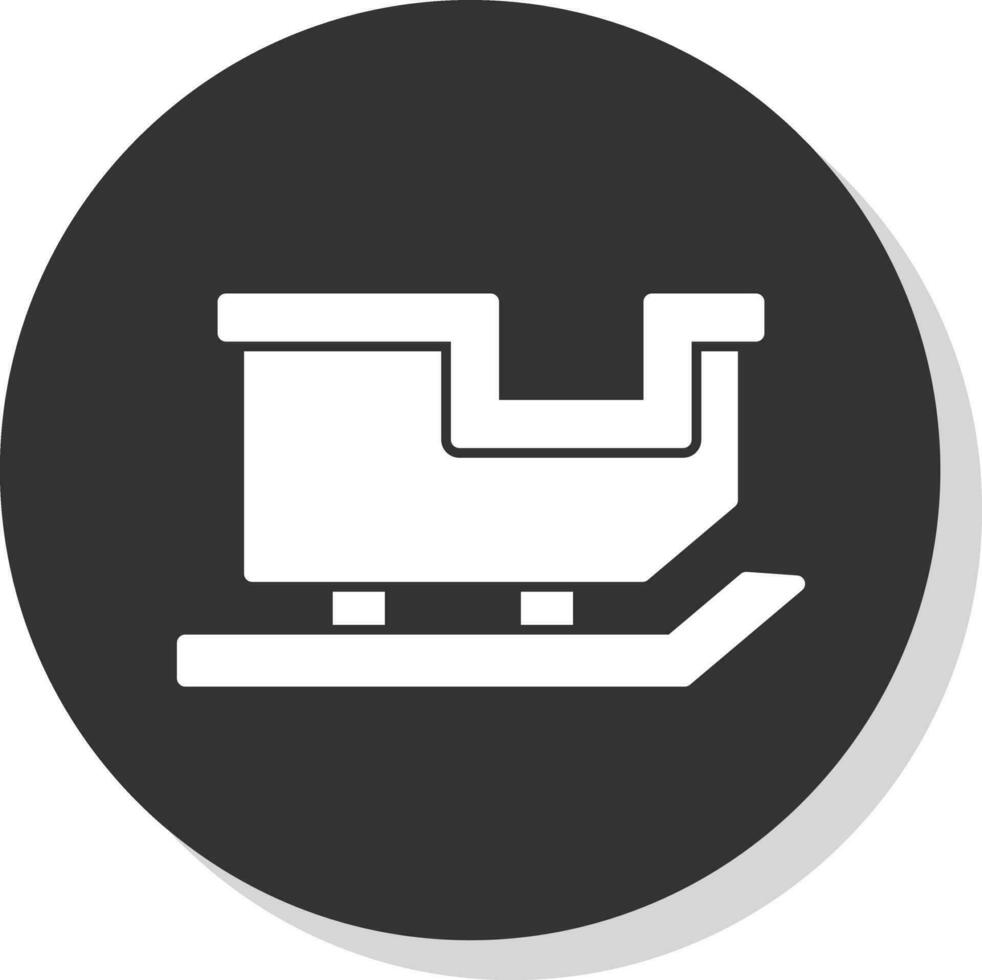 Sled Vector Icon Design