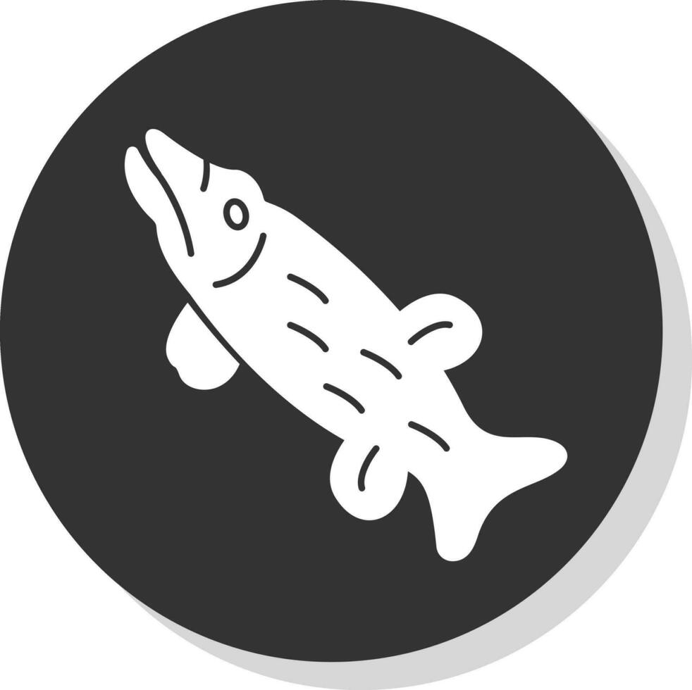 Northern pike Vector Icon Design