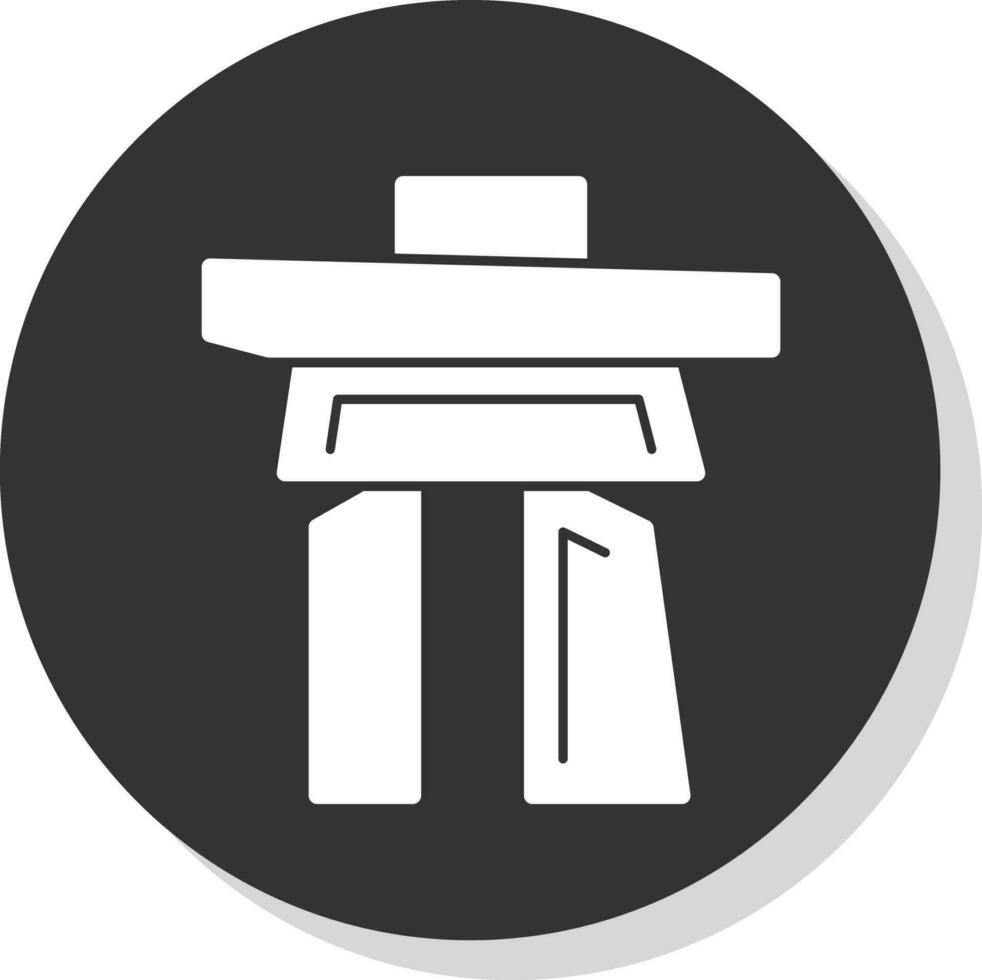 Inukshuk Vector Icon Design