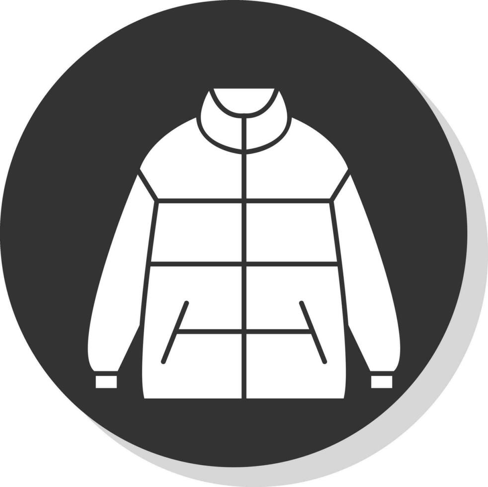 Winter jacket Vector Icon Design