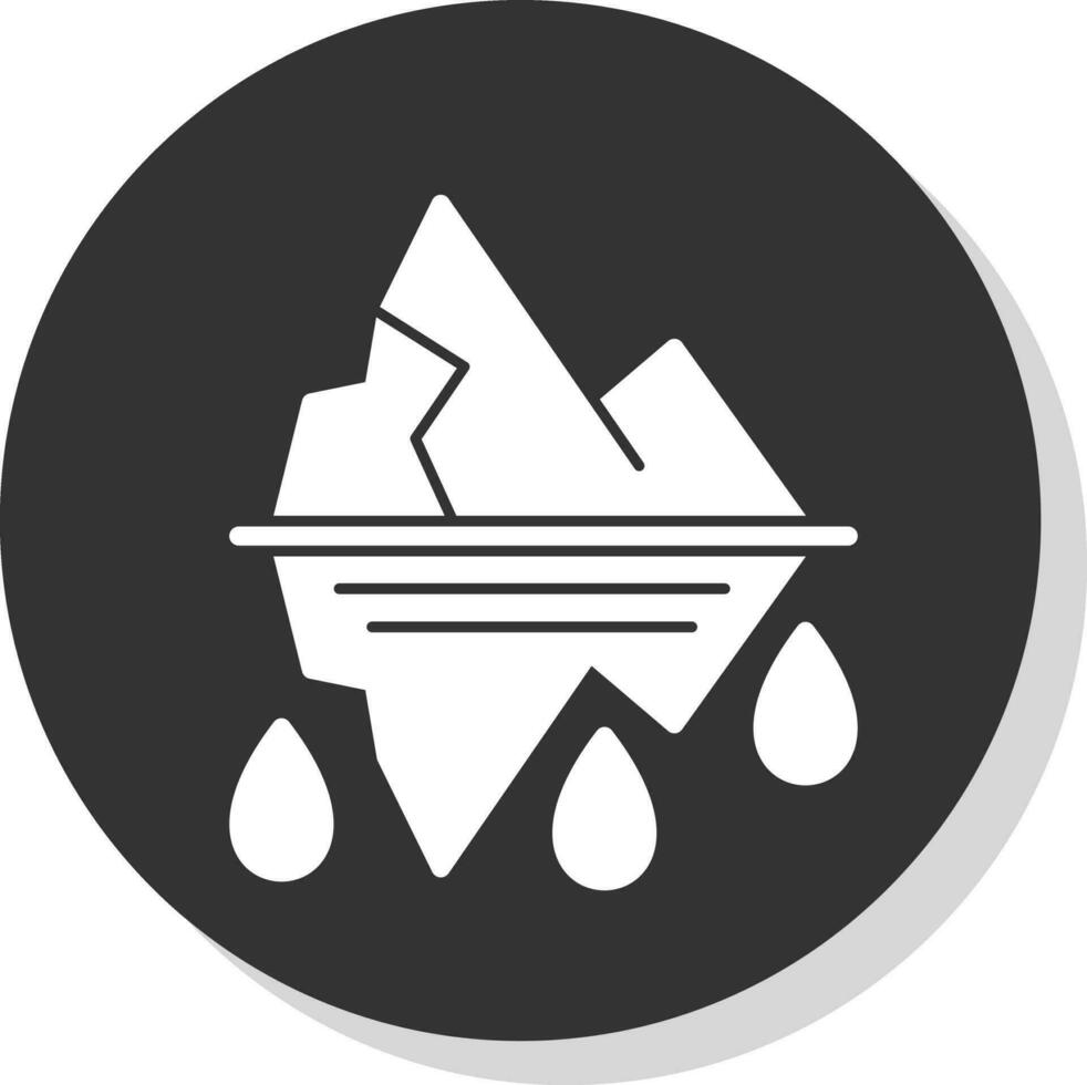 Glacier Vector Icon Design