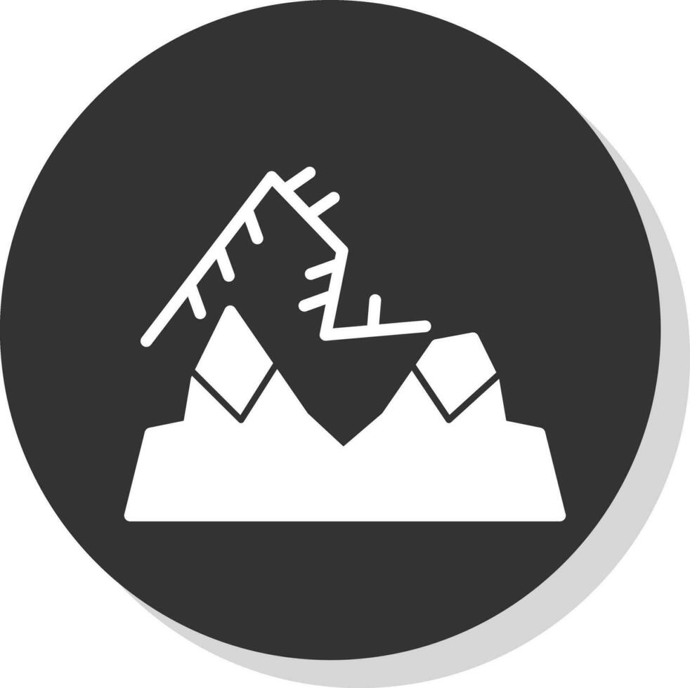 Northern lights Vector Icon Design