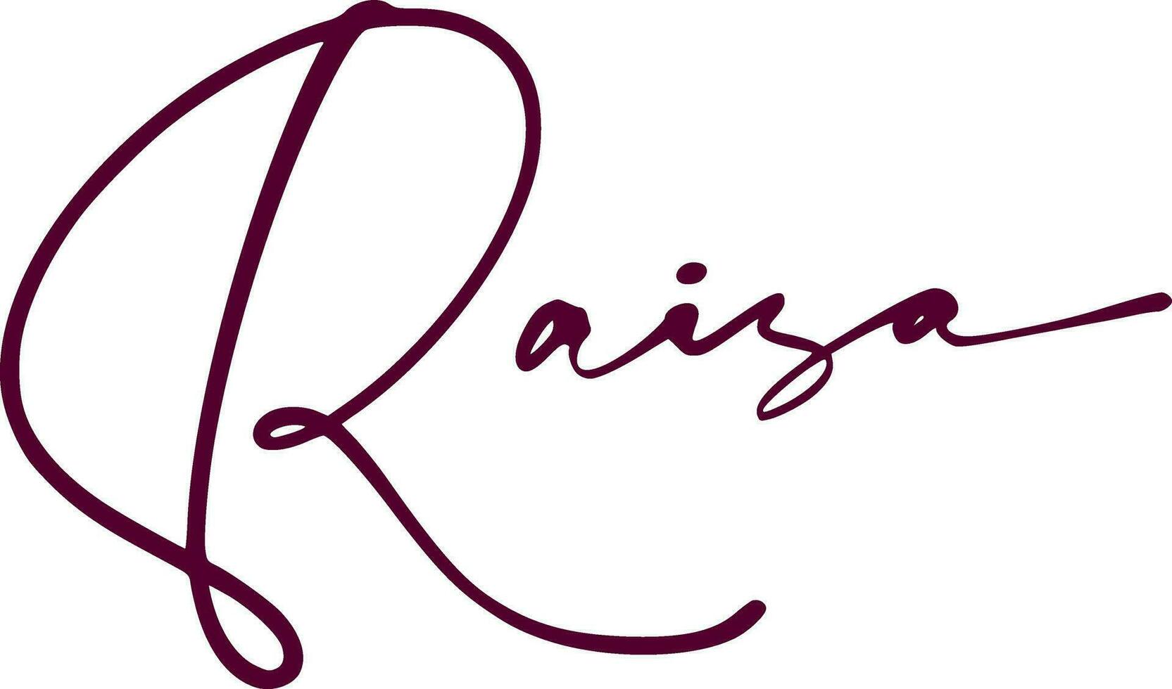 signature series R design illustration vector