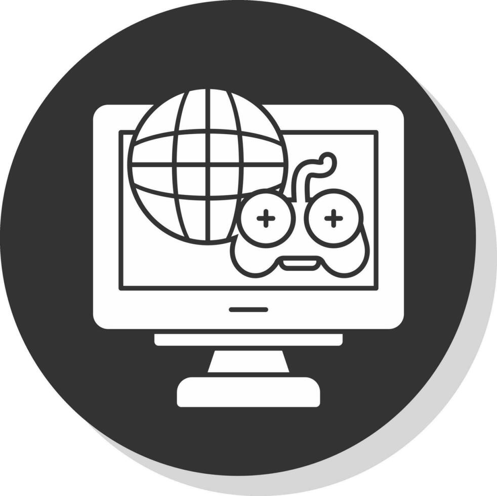 Online Gaming Vector Icon Design