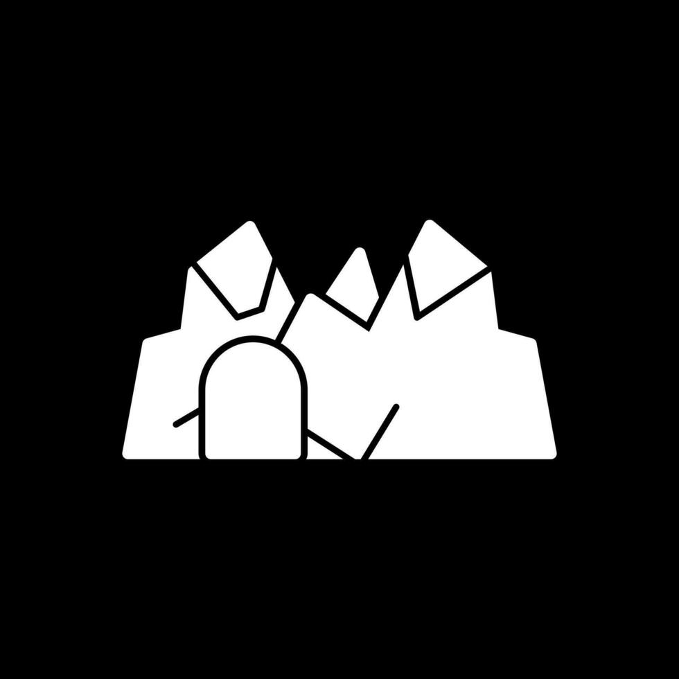 Ice cave Vector Icon Design