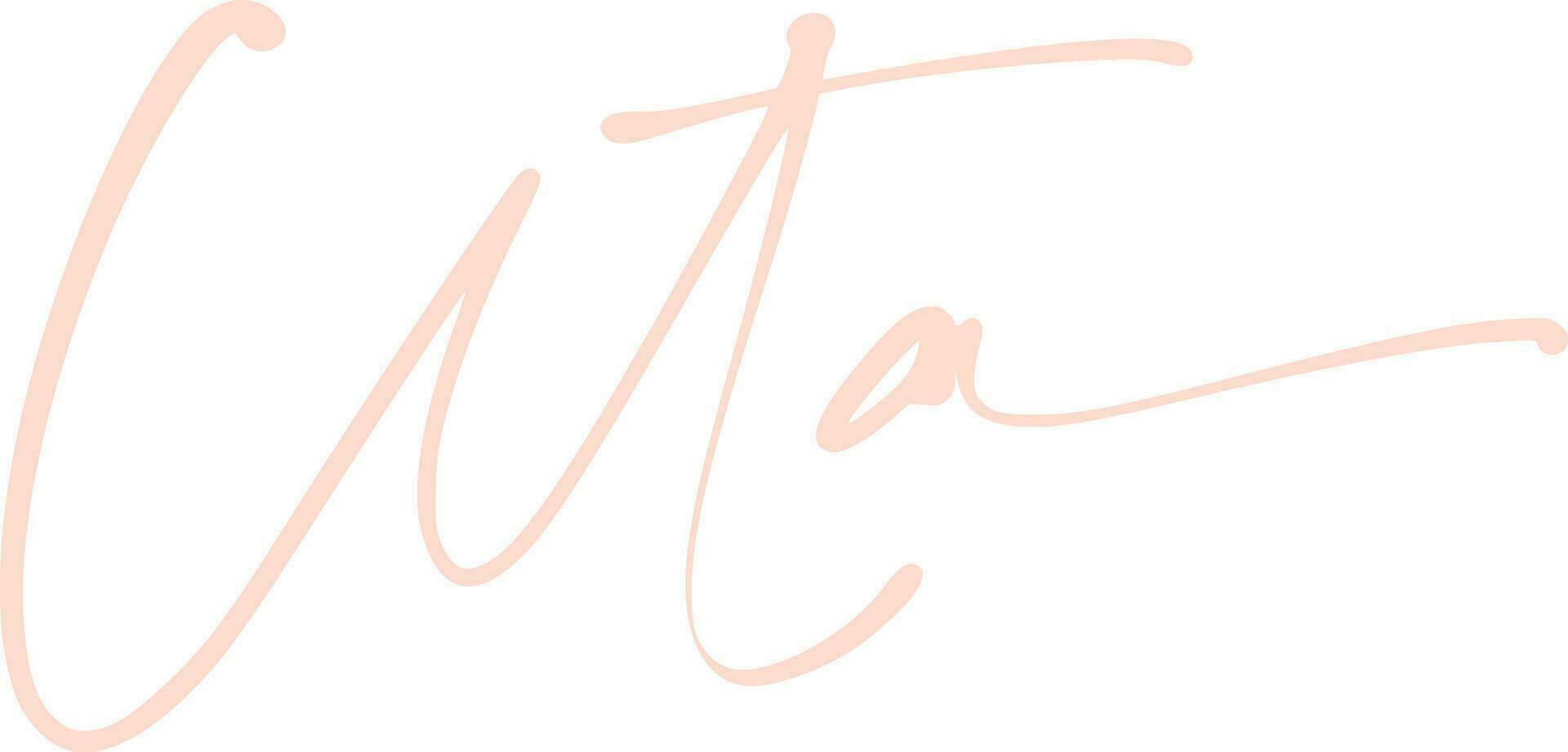 signature series U design illustration vector