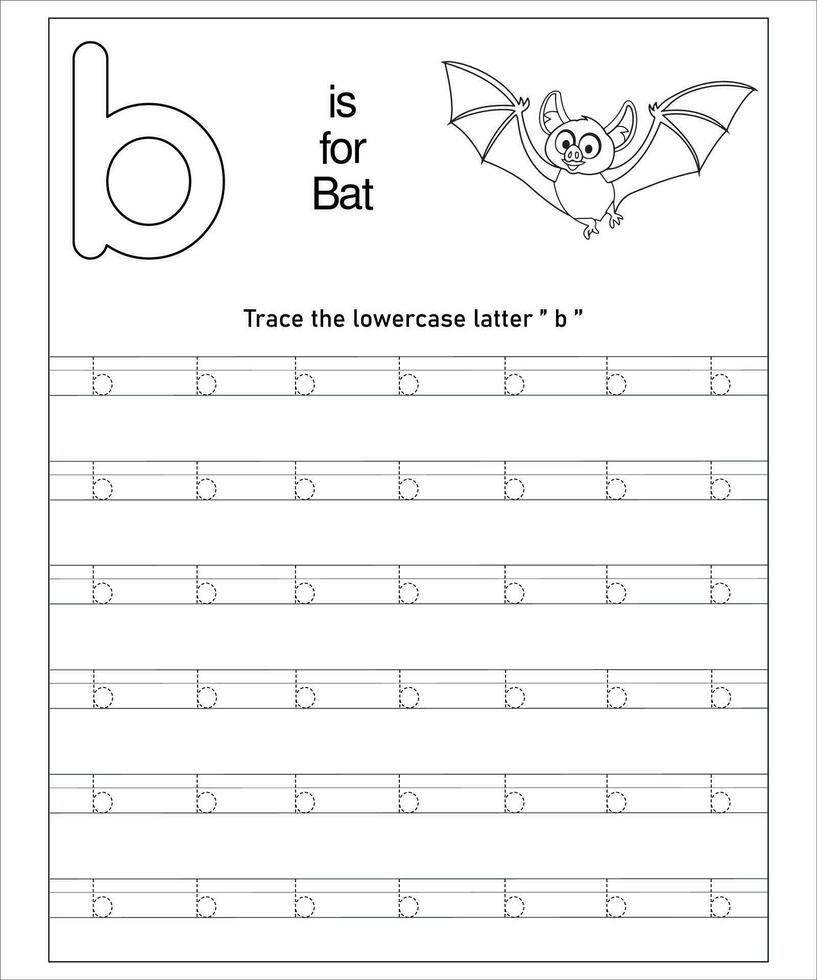 Alphabet Letters Tracing vector
