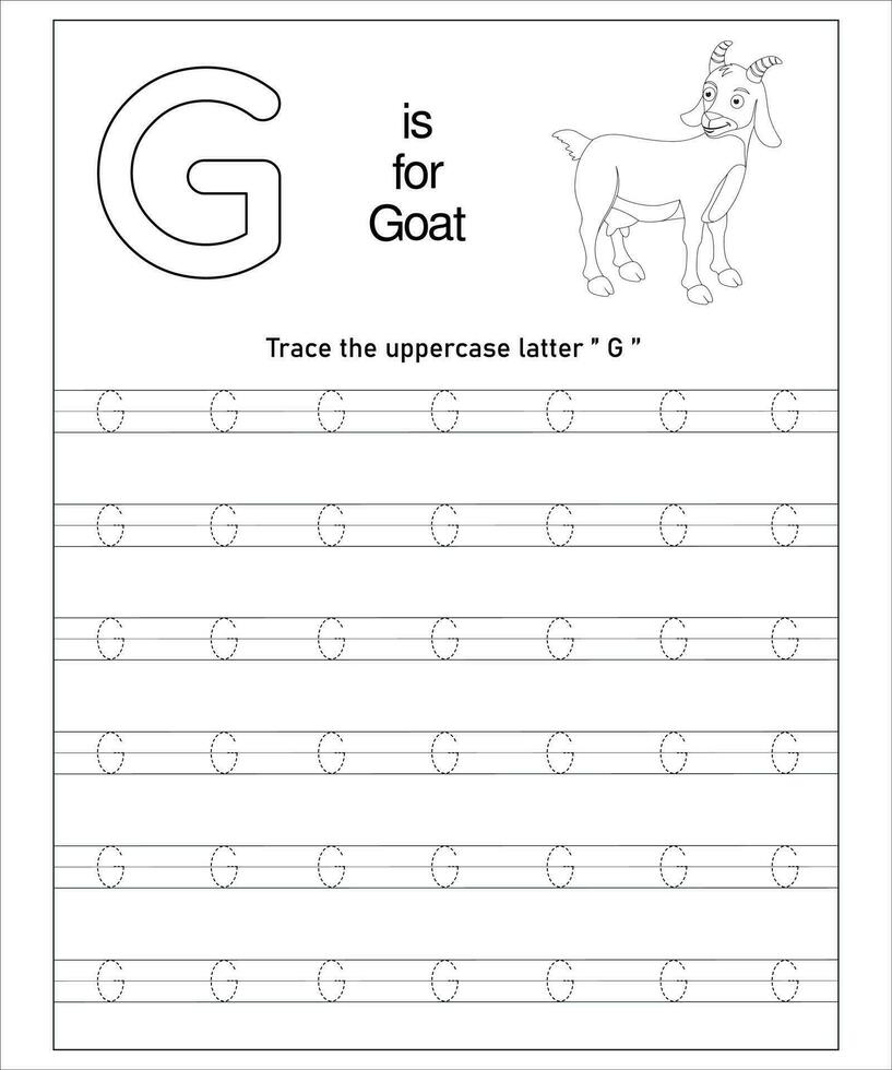 Alphabet Letters Tracing vector