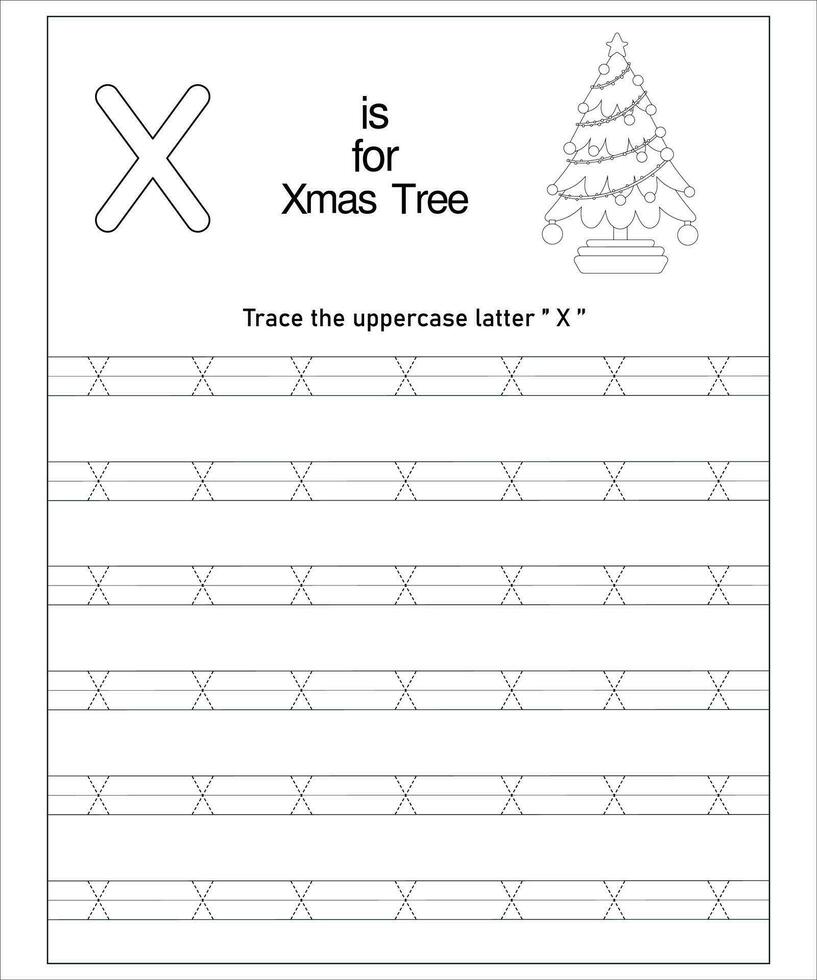 Alphabet Letters Tracing vector