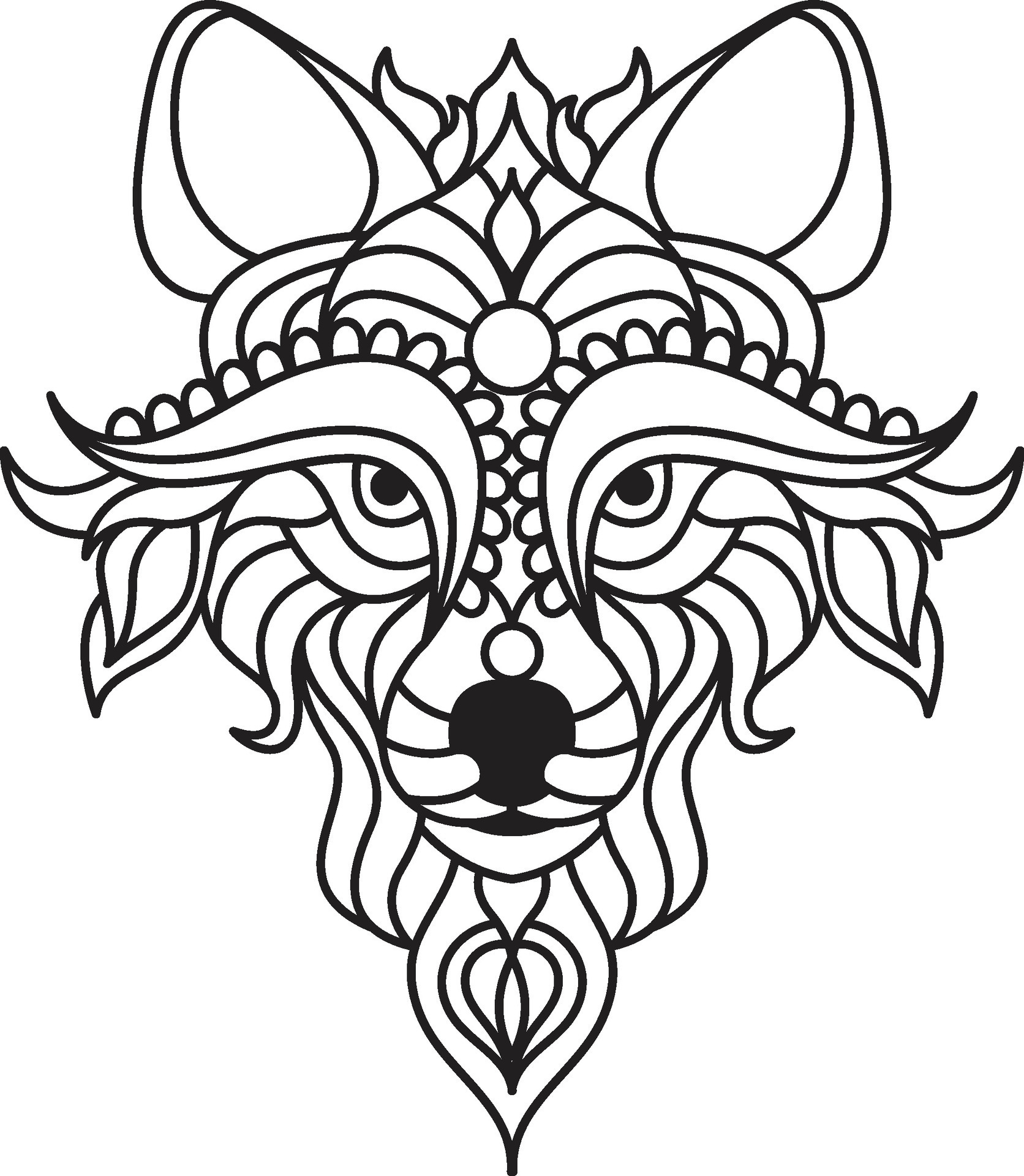 Ausmalbilder Mandala Wolf: Unleash Your Inner Artist!