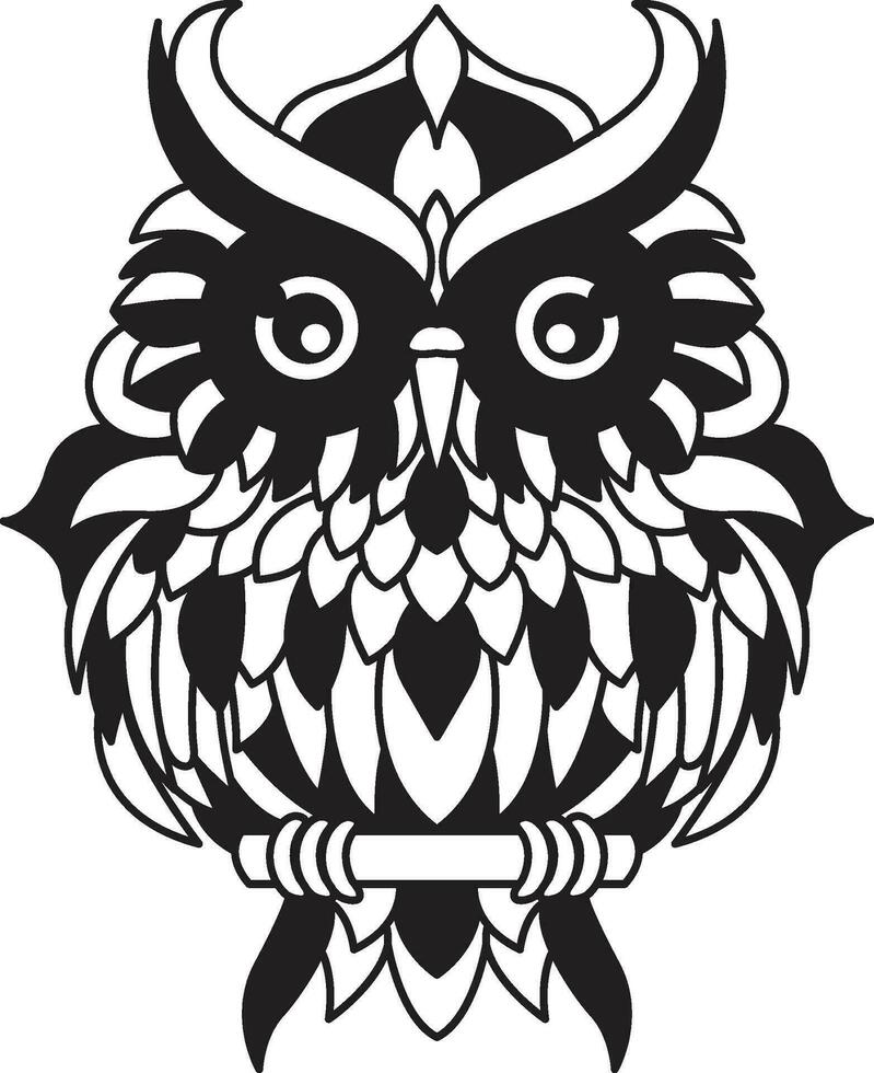 owl Mandala Coloring Page Enchanting owl Mandala Unleash Your Creativity Through Coloring vector