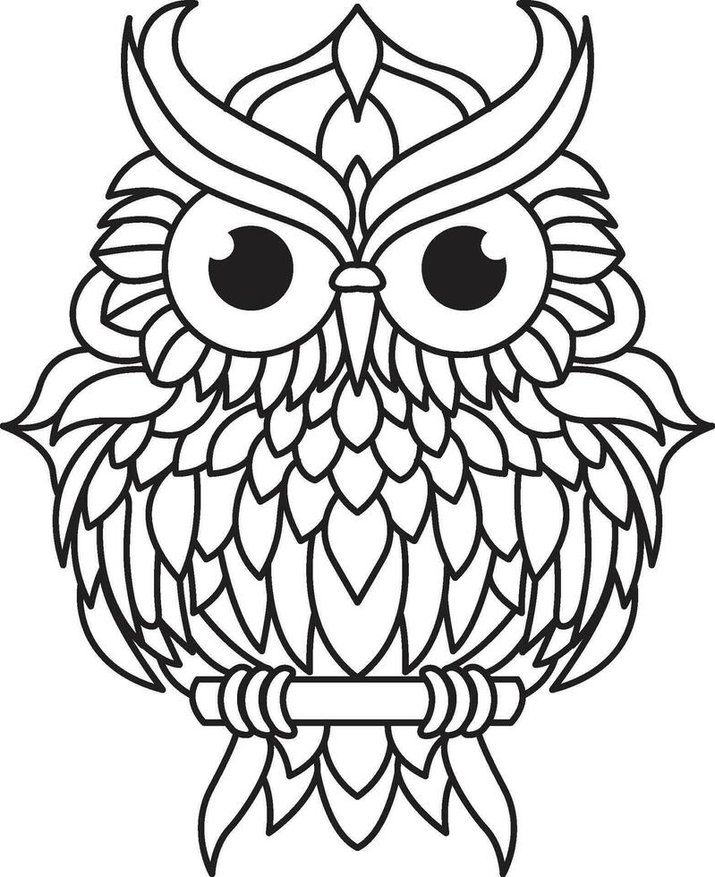 owl Mandala Coloring Page Enchanting owl Mandala Unleash Your