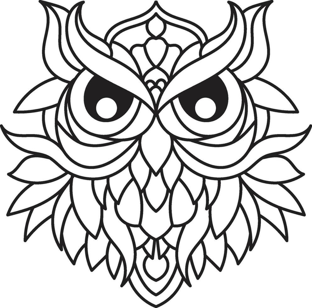 owl Mandala Coloring Page Enchanting owl Mandala Unleash Your