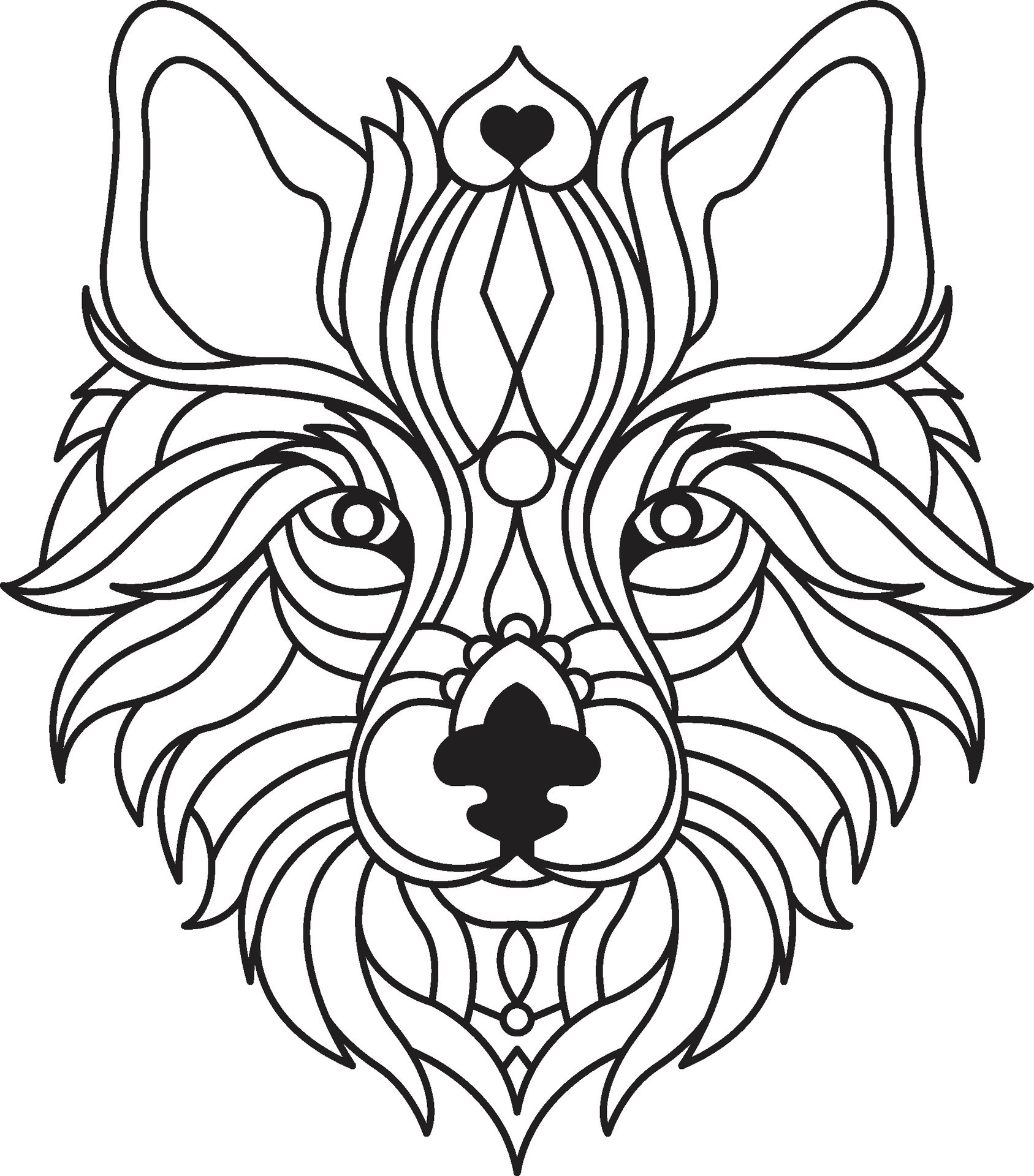 Ausmalbilder Mandala Wolf: Unleash Your Inner Artist!