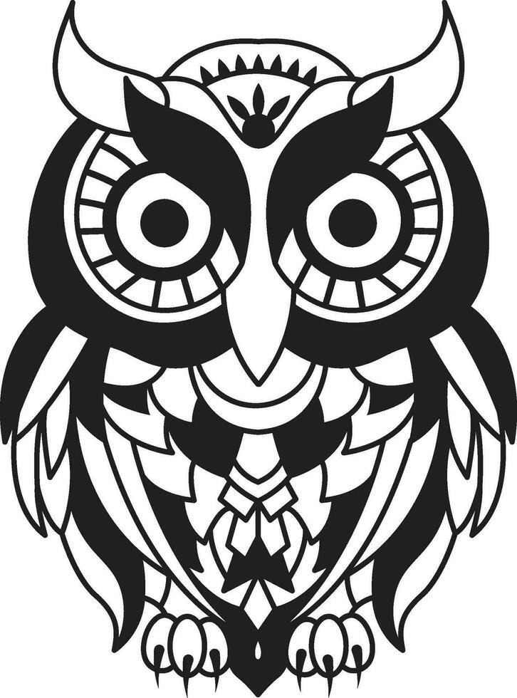 owl Mandala Coloring Page Enchanting owl Mandala Unleash Your Creativity Through Coloring vector