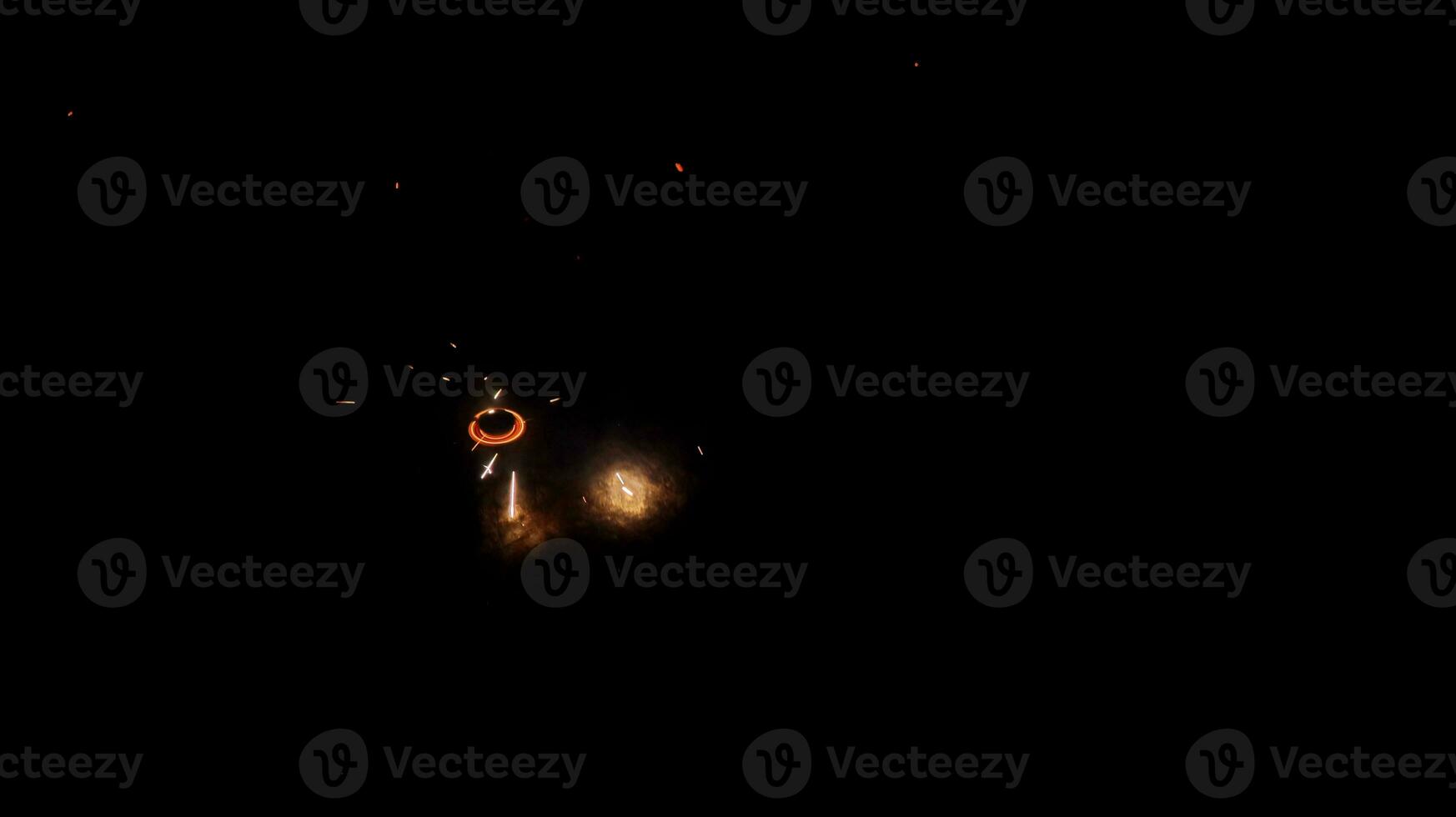 fireworks on a black background photo