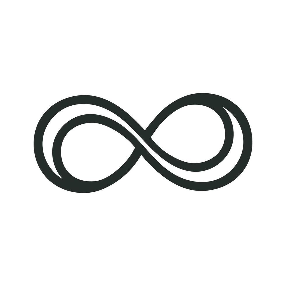 Infinity icon graphic vector design illustration