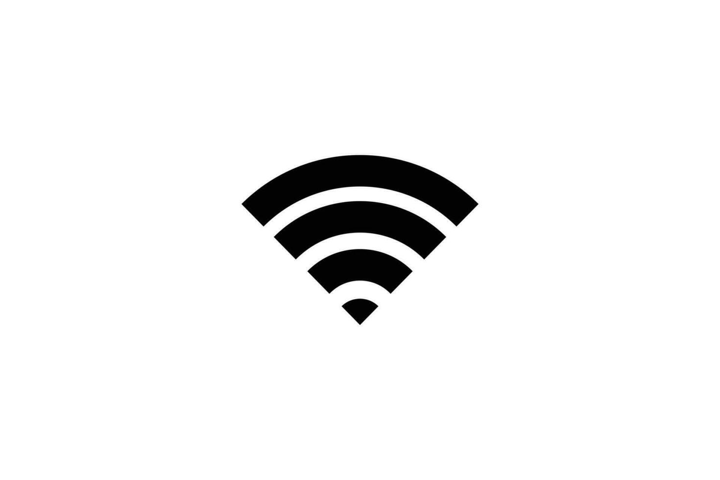 de moda Wifi icono logo diseño modelo en blanco antecedentes vector