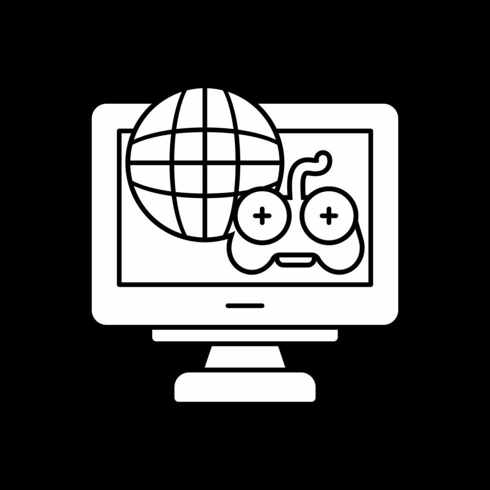 Online Gaming Vector Icon Design