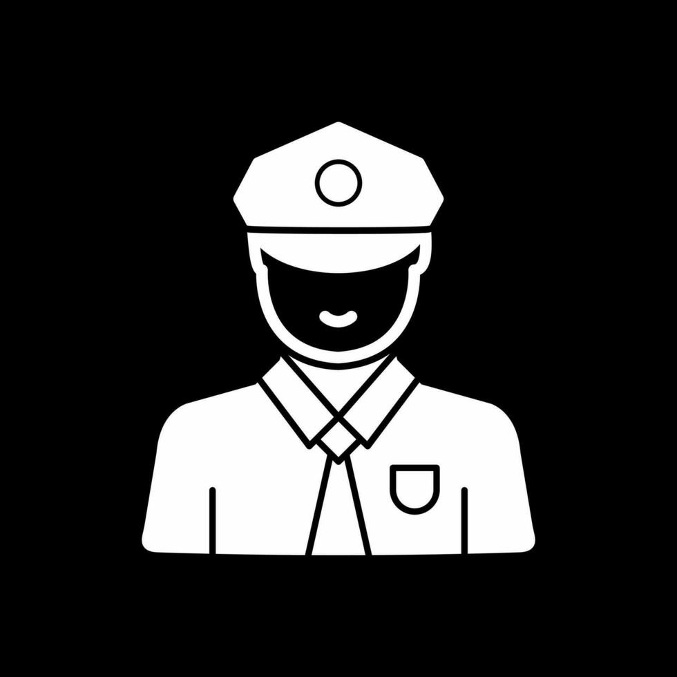 diseño de icono de vector de guardia de seguridad