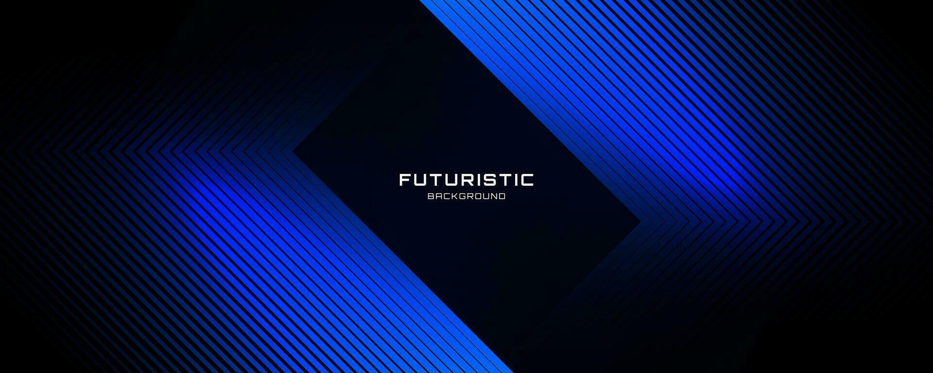 3D blue techno abstract background overlap layer on dark space with glowing lines shape decoration. Modern graphic design element future style concept for banner, flyer, card, or brochure cover vector