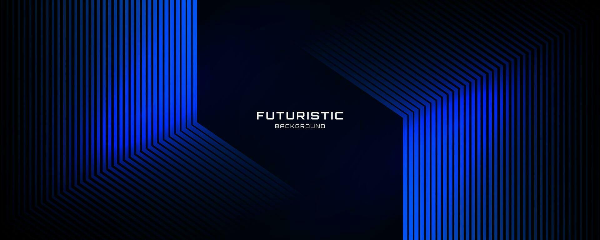 3D blue techno abstract background overlap layer on dark space with glowing lines shape decoration. Modern graphic design element future style concept for banner, flyer, card, or brochure cover vector
